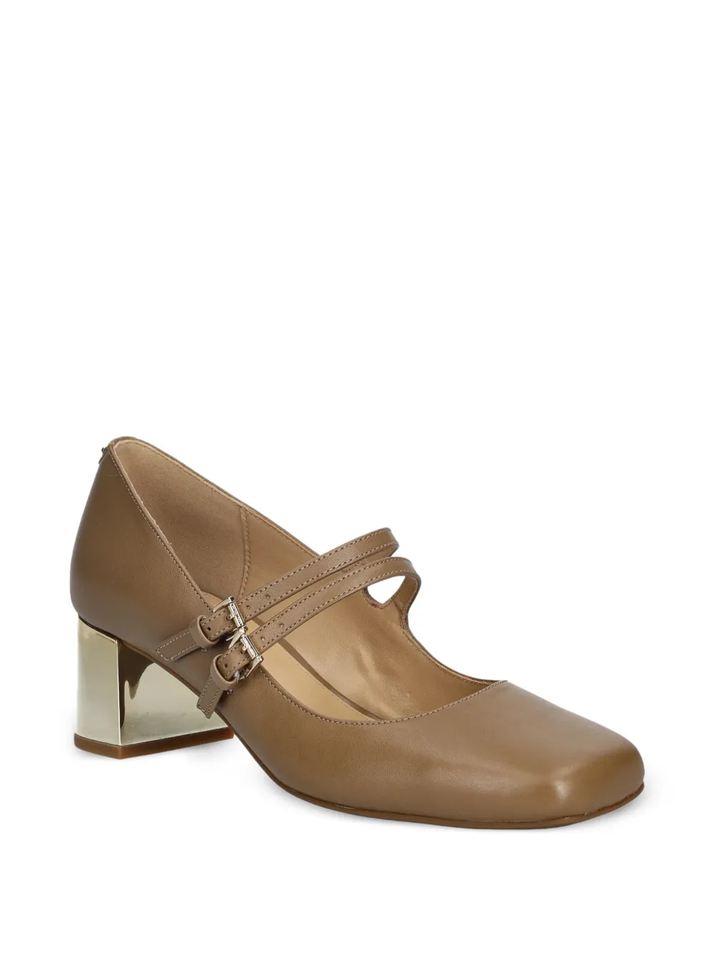Michael Kors Matilda leather mary jane pumps Beige
