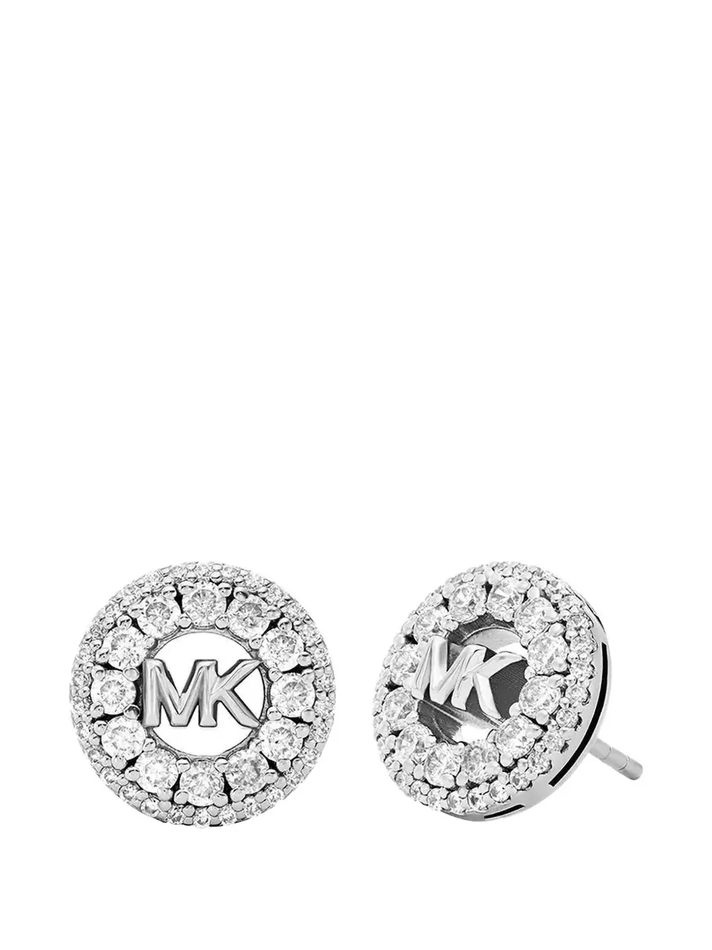 Michael Kors logo-stud earrings - Argento