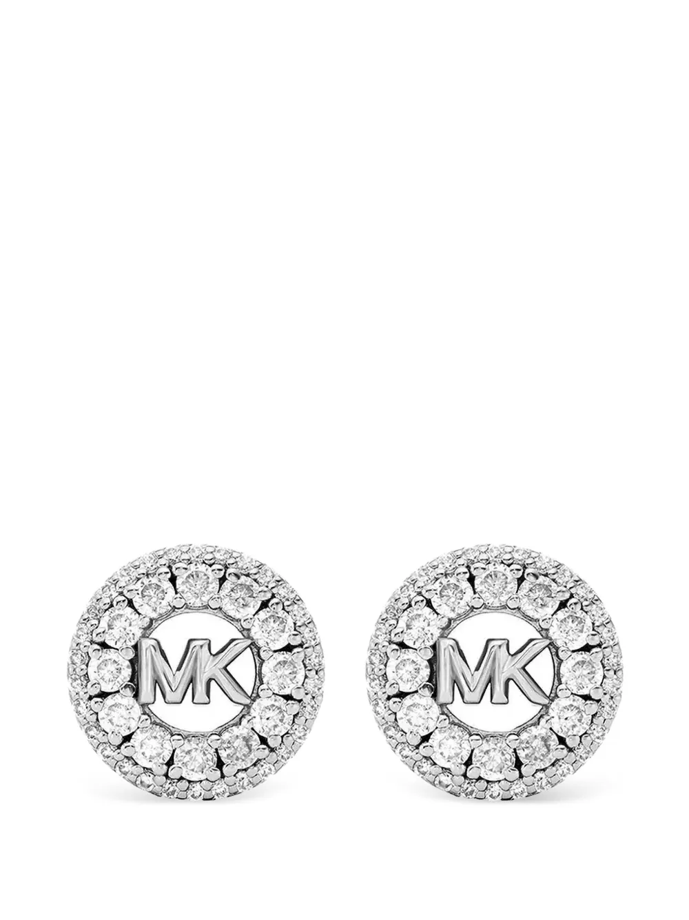 Michael Kors logo-stud earrings - Argento
