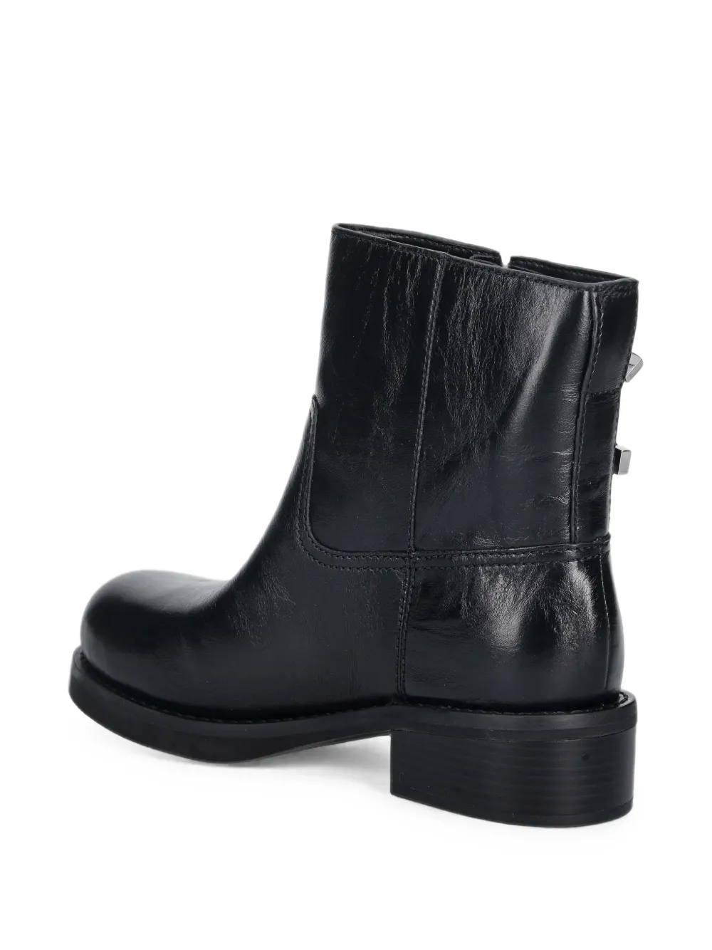 Michael Kors buckle-strap leather boots Zwart