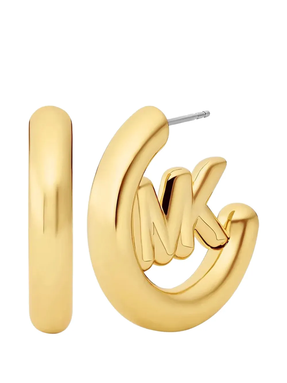 Michael Kors logo-hoop earrings - Oro