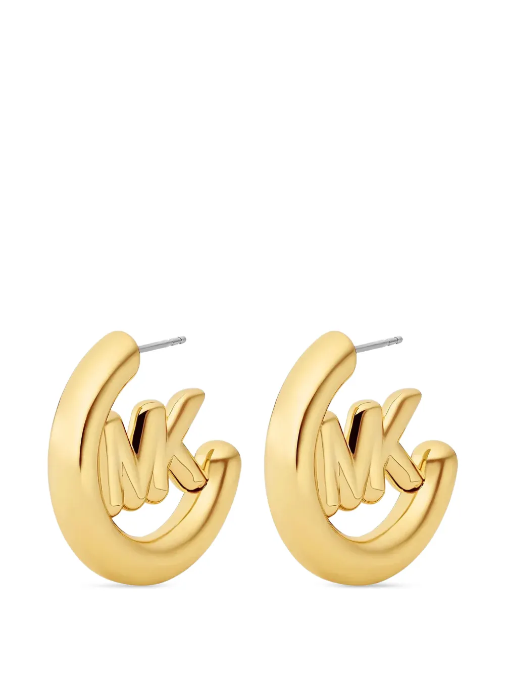Michael Kors logo-hoop earrings - Oro