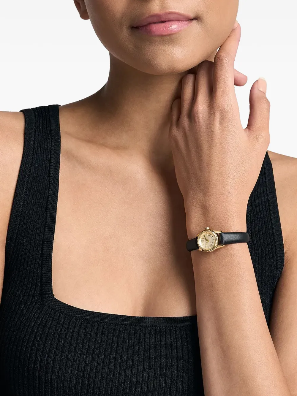 Michael Kors Fluted 19mm watch - Goud