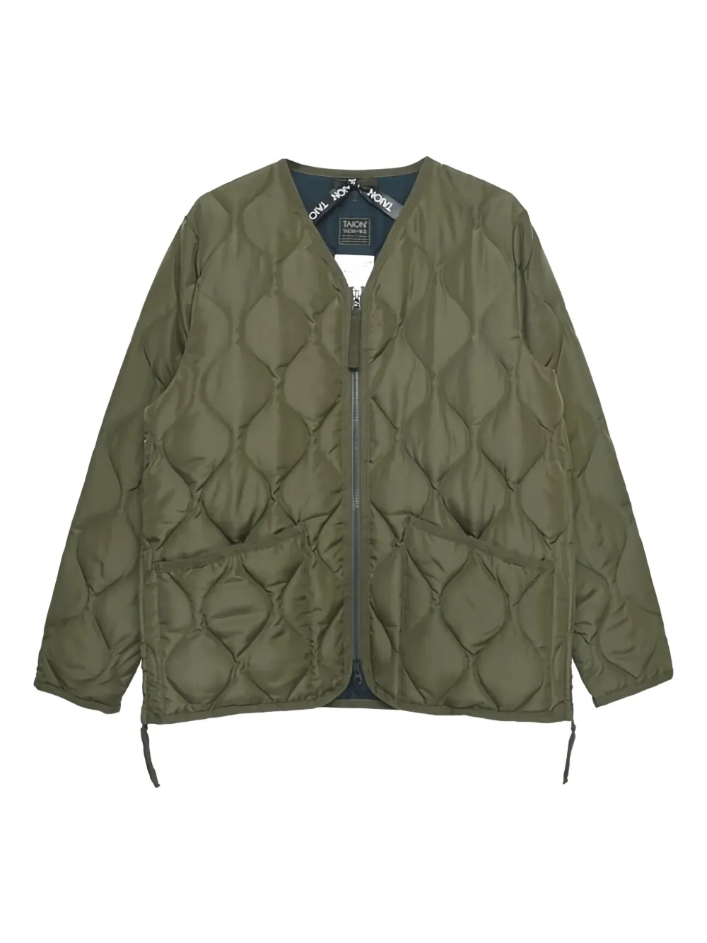 Taion V-neck down jacket | أخضر | Image 1