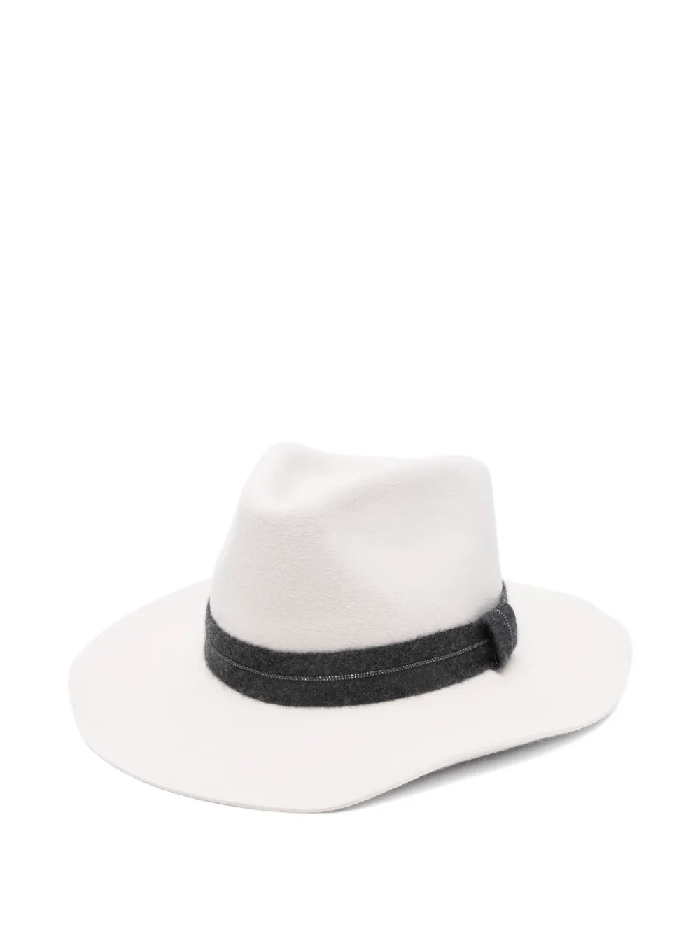 Brunello Cucinelli monili-band hat | White | Image 1