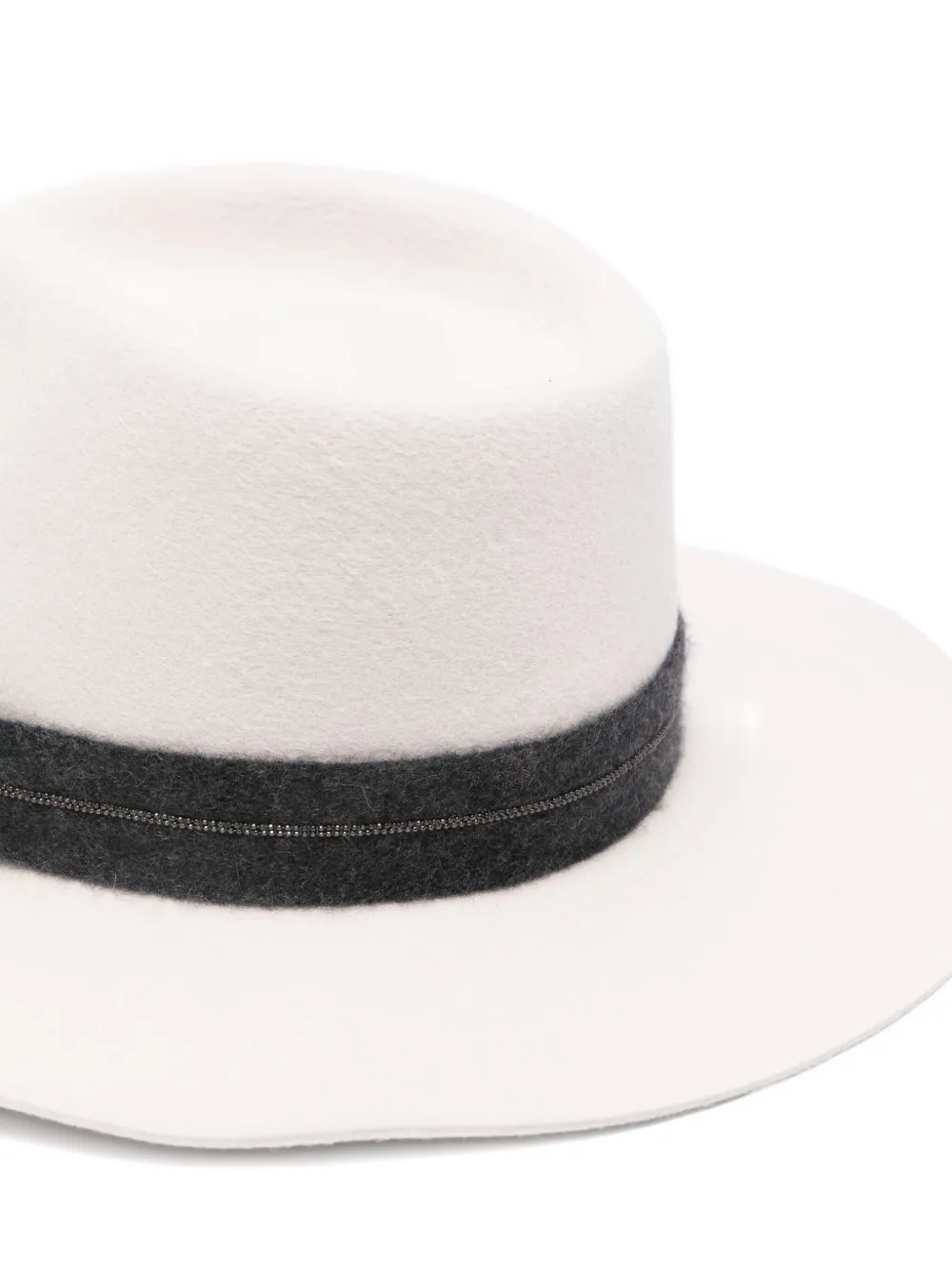 Brunello Cucinelli Hoed met moniliband Wit