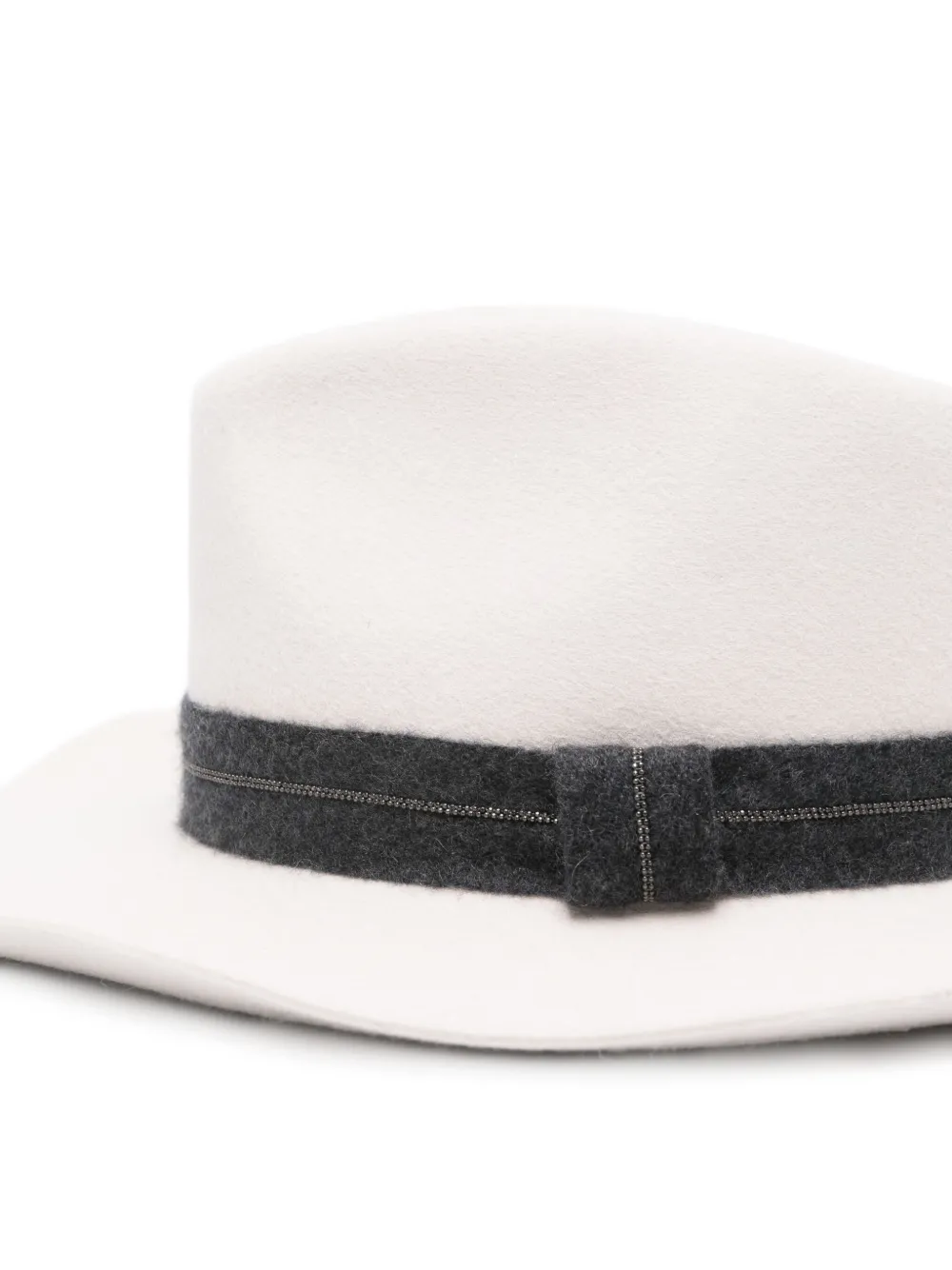 Brunello Cucinelli monili-band hat - Wit