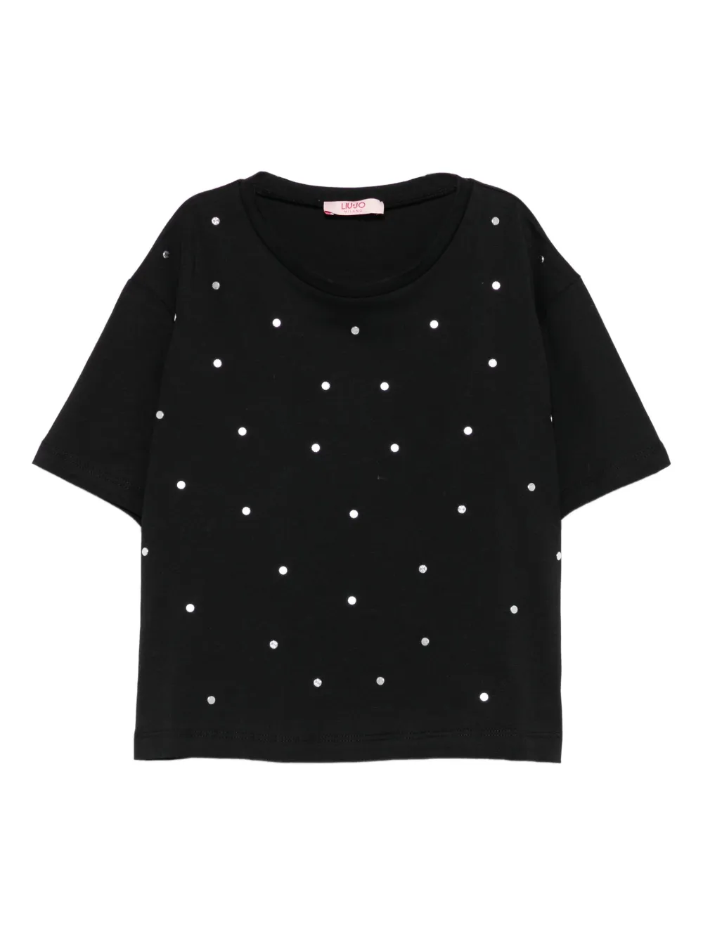Liu Jo Kids playera con detalles de strass | negro | Image 1