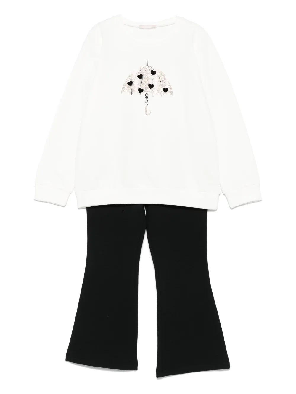 Liu Jo Kids Conjunto com calça e logo | Branco | Image 1