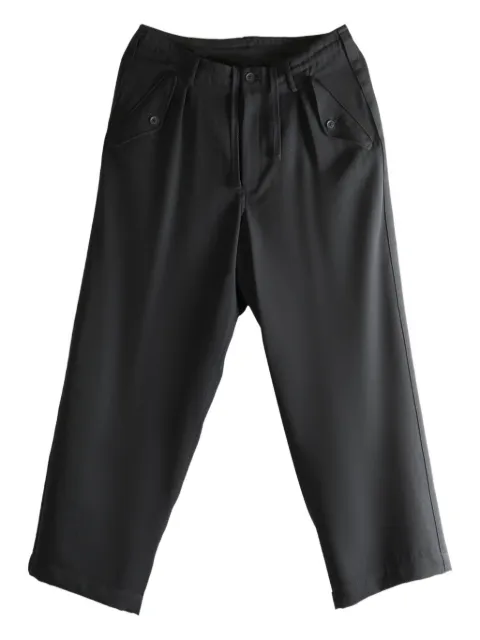 Yohji Yamamoto pleat-detail wool trousers