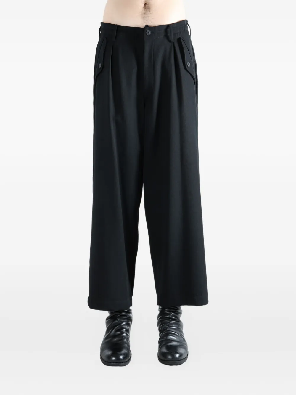 Yohji Yamamoto pleat-detail wool trousers | Tailored Pants | Image 2