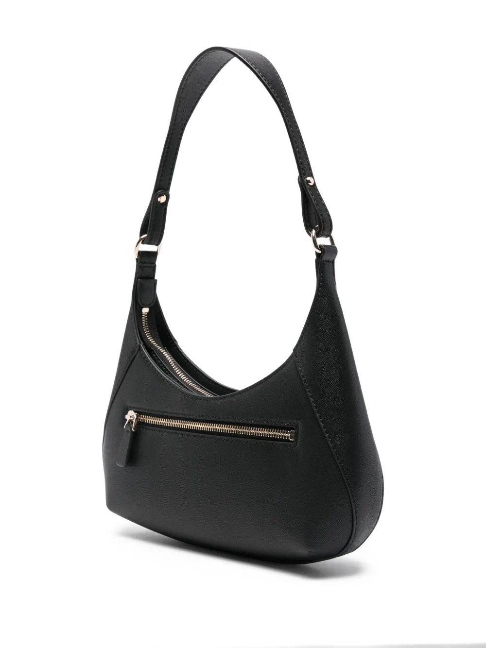 Guess Usa Logo-plaque Shoulder Bag In Black