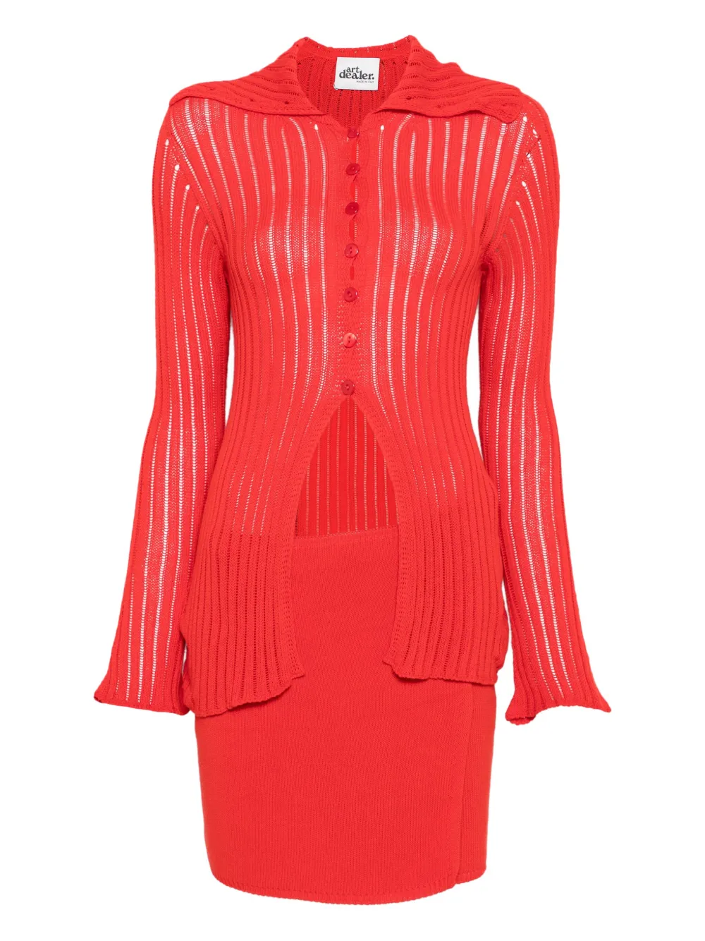 Art Dealer Button-down Top In Red