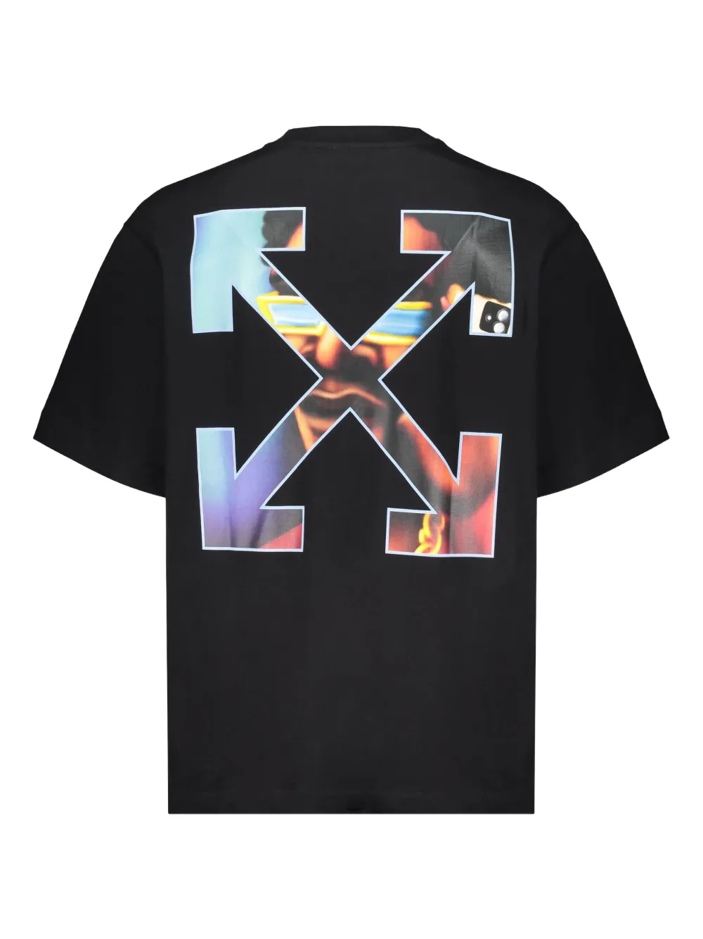 Off-White Barber Arrow katoenen T-shirt - Zwart