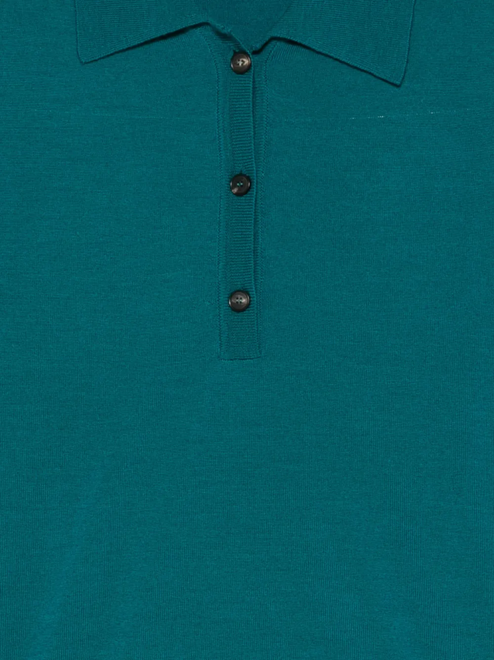 Tela Knitted Polo Top In Green