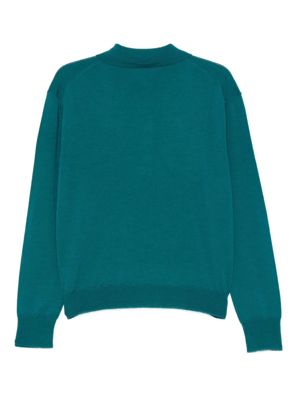 Tela Knitted Polo Top In Green