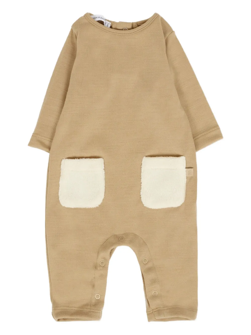 Bamboom Patch-pocket Romper In Brown