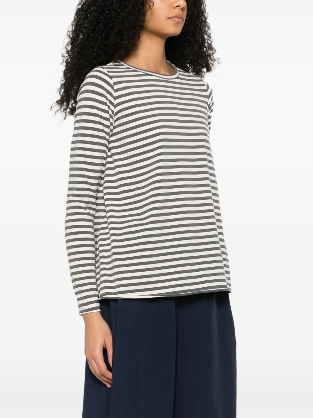 Labo Art Jeppe Striped Top - White 