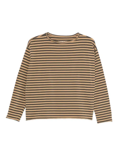 Labo Art playera manga larga con rayas estampadas