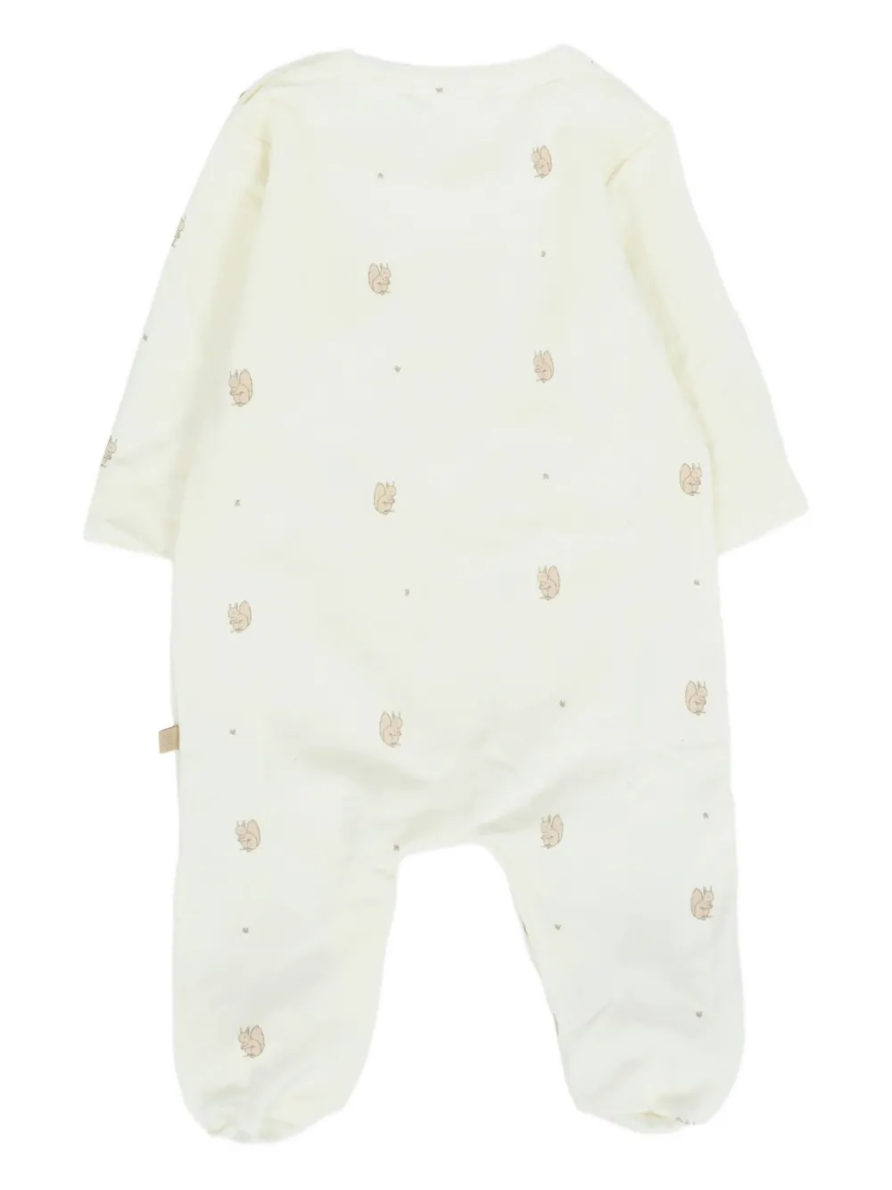 Bamboom Squirrel-print Babygrow In Neutral