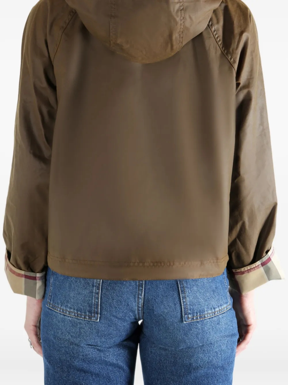 Barbour Corduroy-collar Jacket In Brown