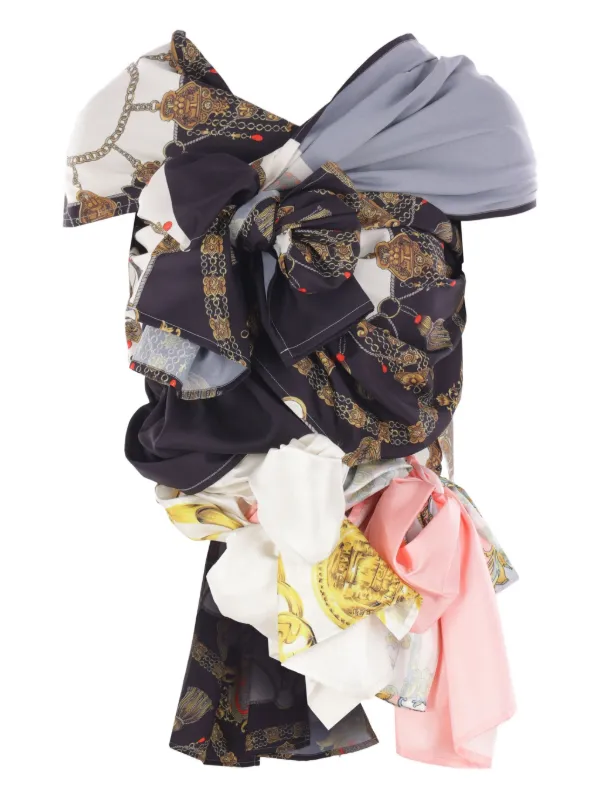Comme Des Garçons TAO ドレープ ブラウス | ブラック | FARFETCH JP