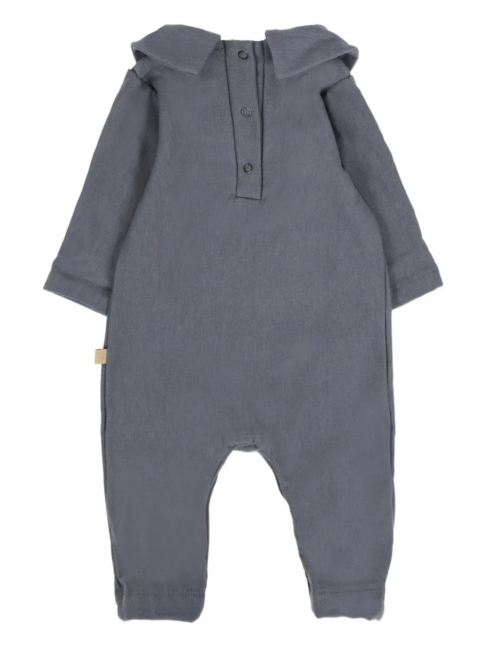 Bamboom Collared Buttoned Babygrow In Blue