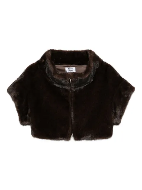 Betta Corradi faux fur cropped jacket