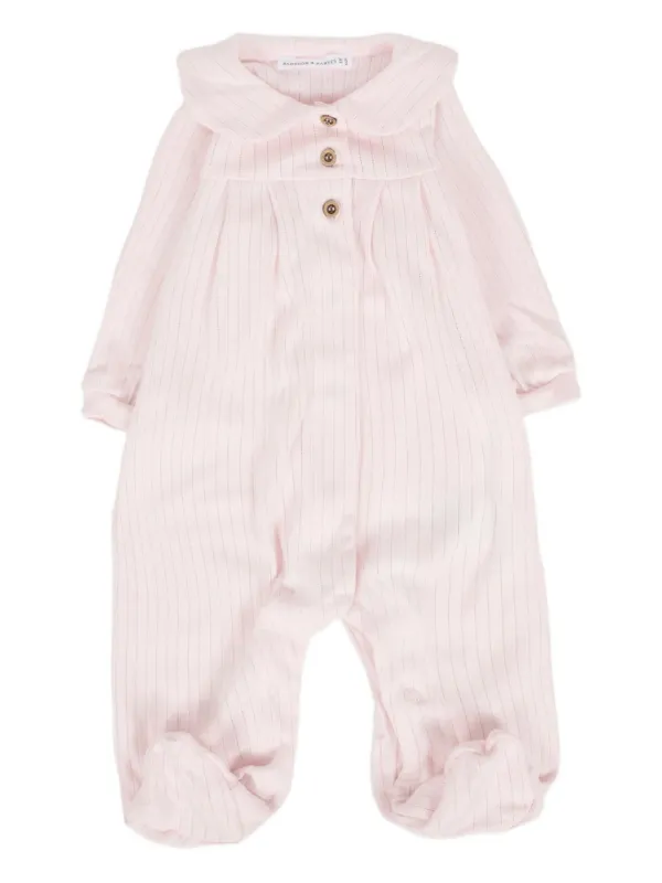 Bamboom Peter Pan-collar buttoned babygrow
