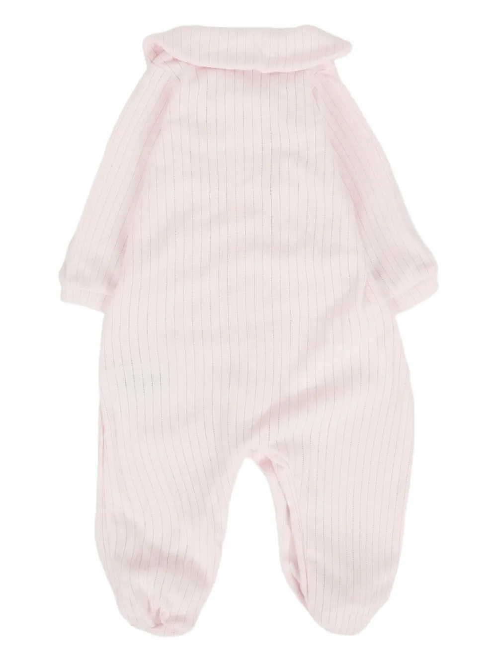 Bamboom Peter Pan-collar Buttoned Babygrow In Pink