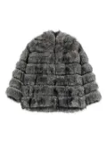 Betta Corradi oversized faux fur jacket - Grey