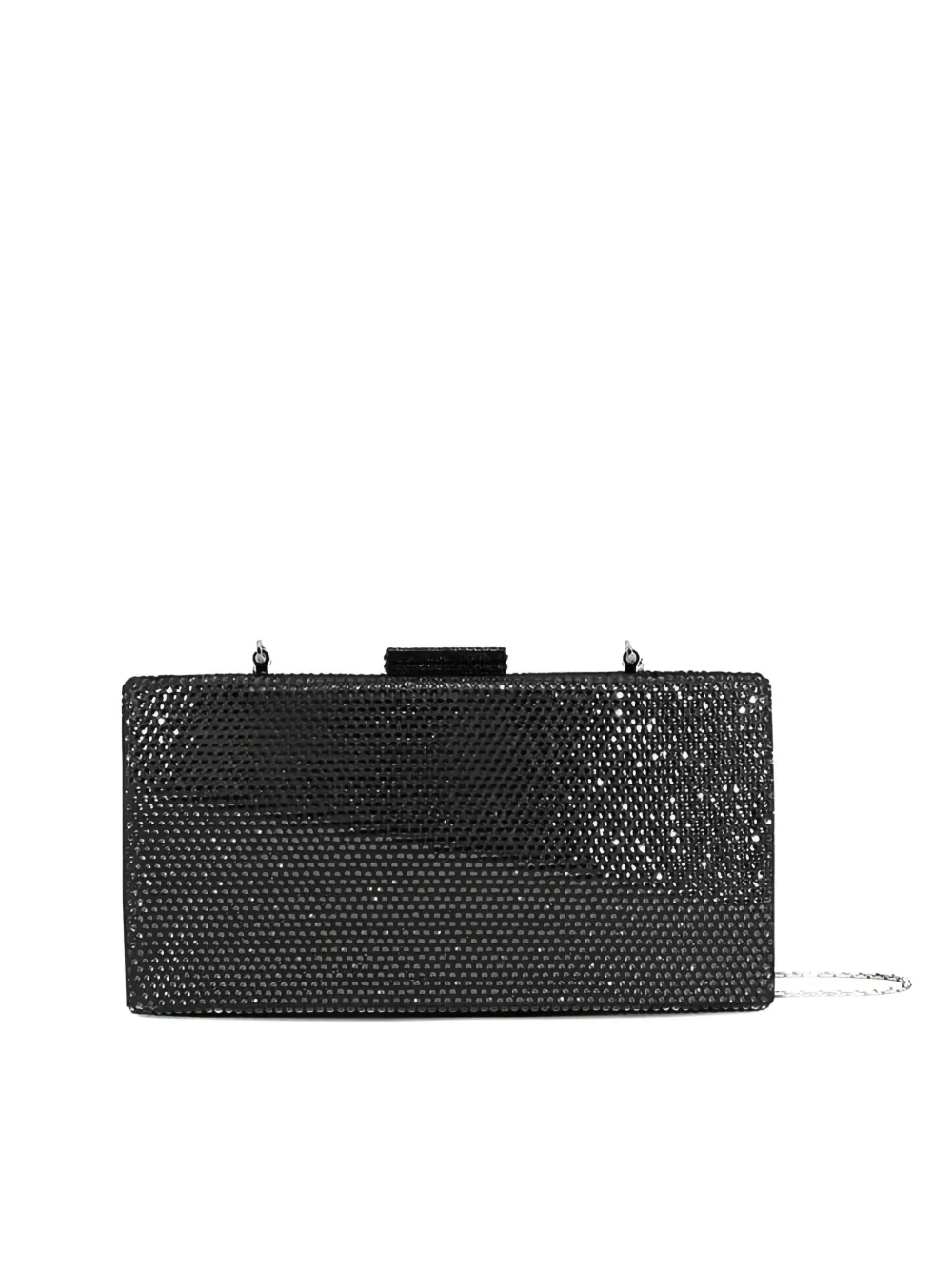 Twenty Four Haitch Embellished Chain Clutch Bag In Purple
