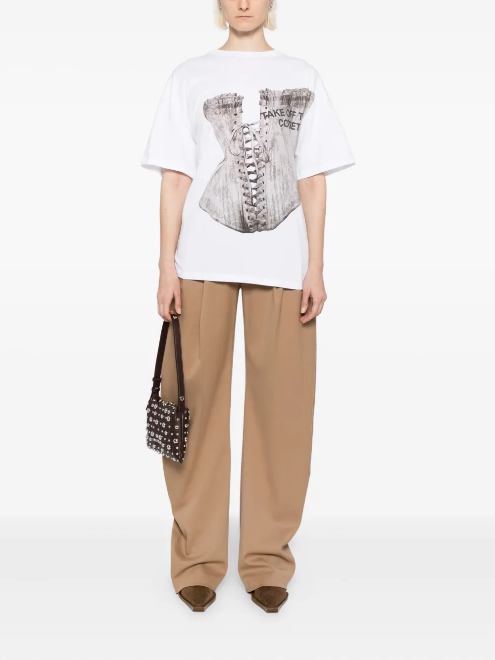 YCH playera con corset estampado | Playeras y jerséis | Image 2