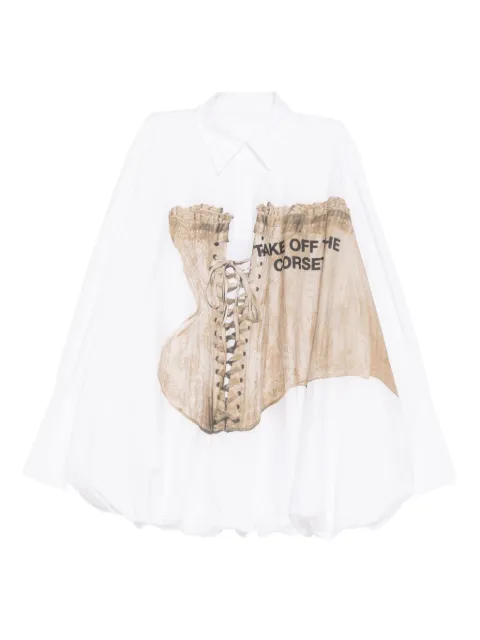 YCH vestido con estampado de corset