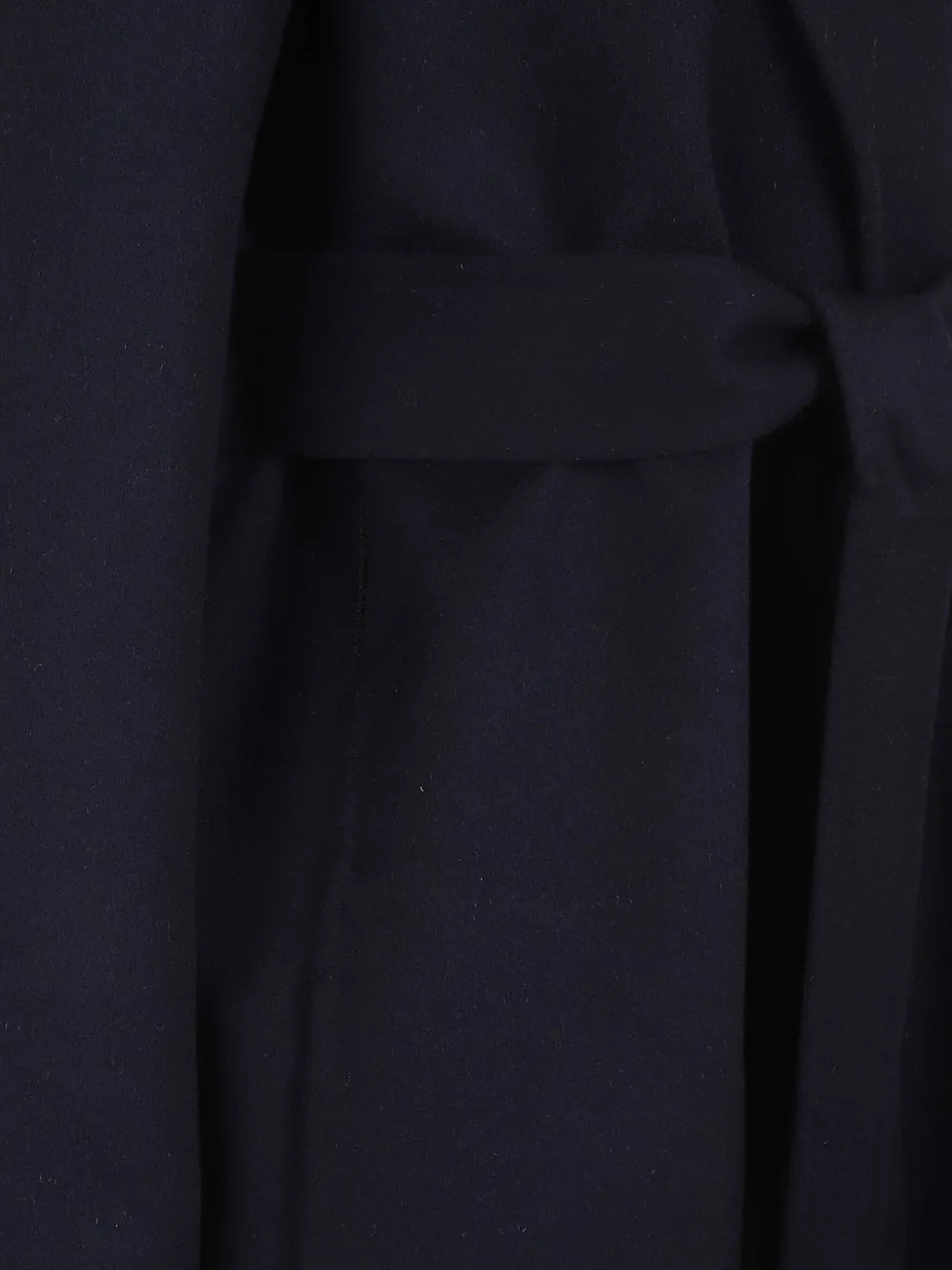 Stella Mccartney Double Face Wrap Belted Coat In Blue