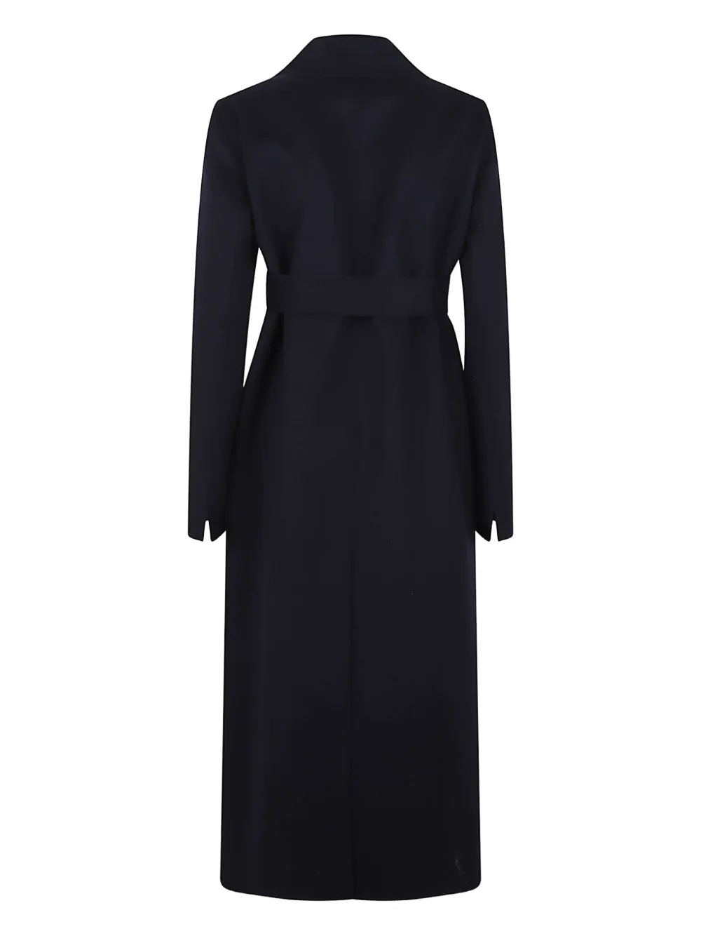 Stella Mccartney Double Face Wrap Belted Coat In Blue