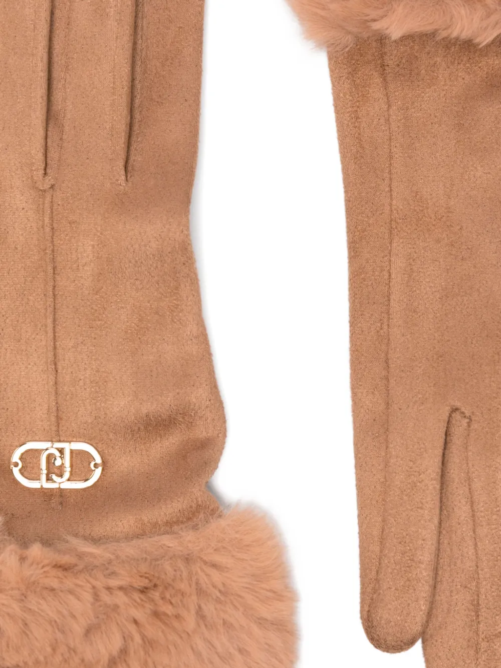 LIU JO Muiltjes met logoplakkaat Bruin