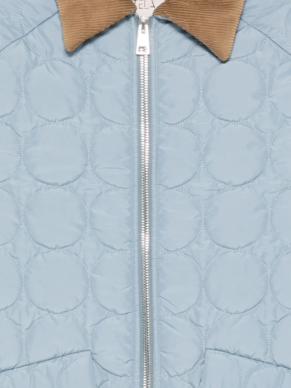 Tela Jack met ribfluwelen kraag Blauw