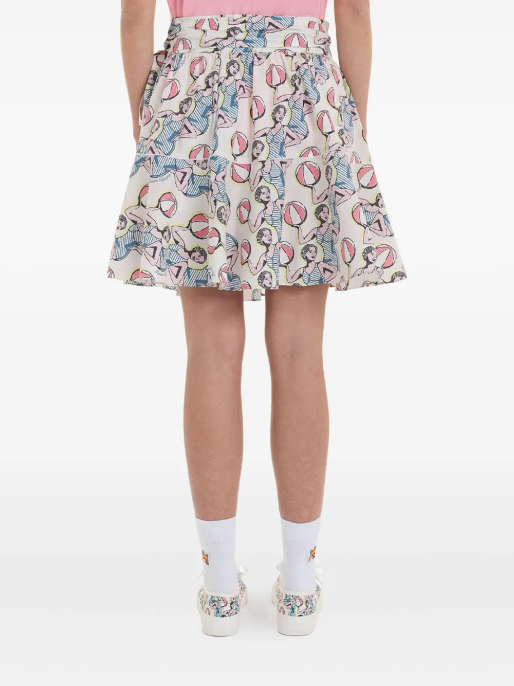 Maison Kitsuné Rok met print Beige