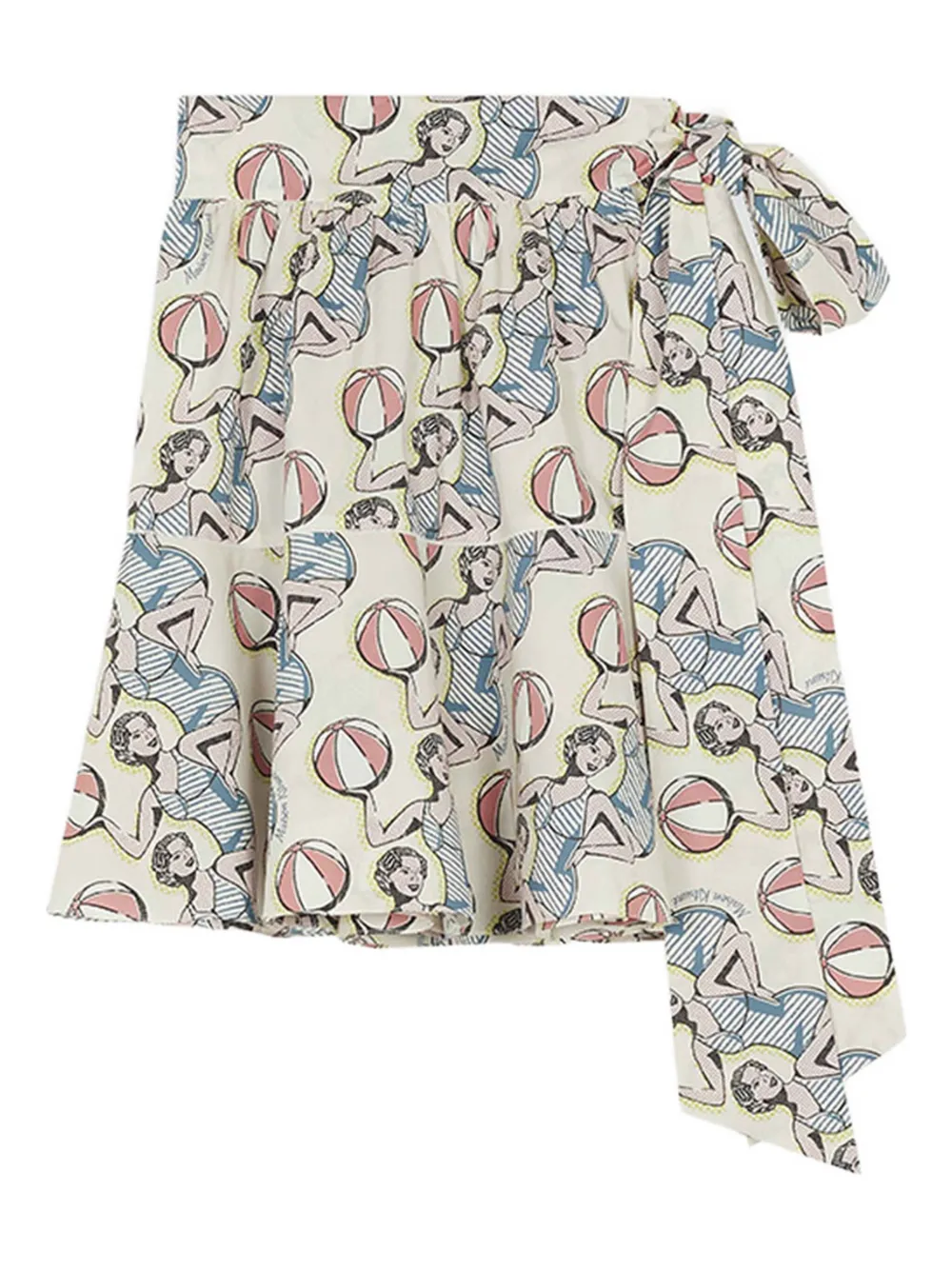 Maison Kitsuné プリント スカート - ニュートラル