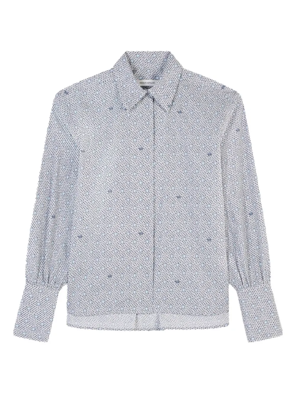 Maison Kitsuné foulard-print Shirt - Bianco
