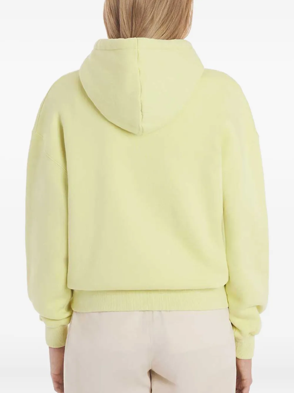 Maison Kitsuné Drawstring Hooded Hoodie In Yellow