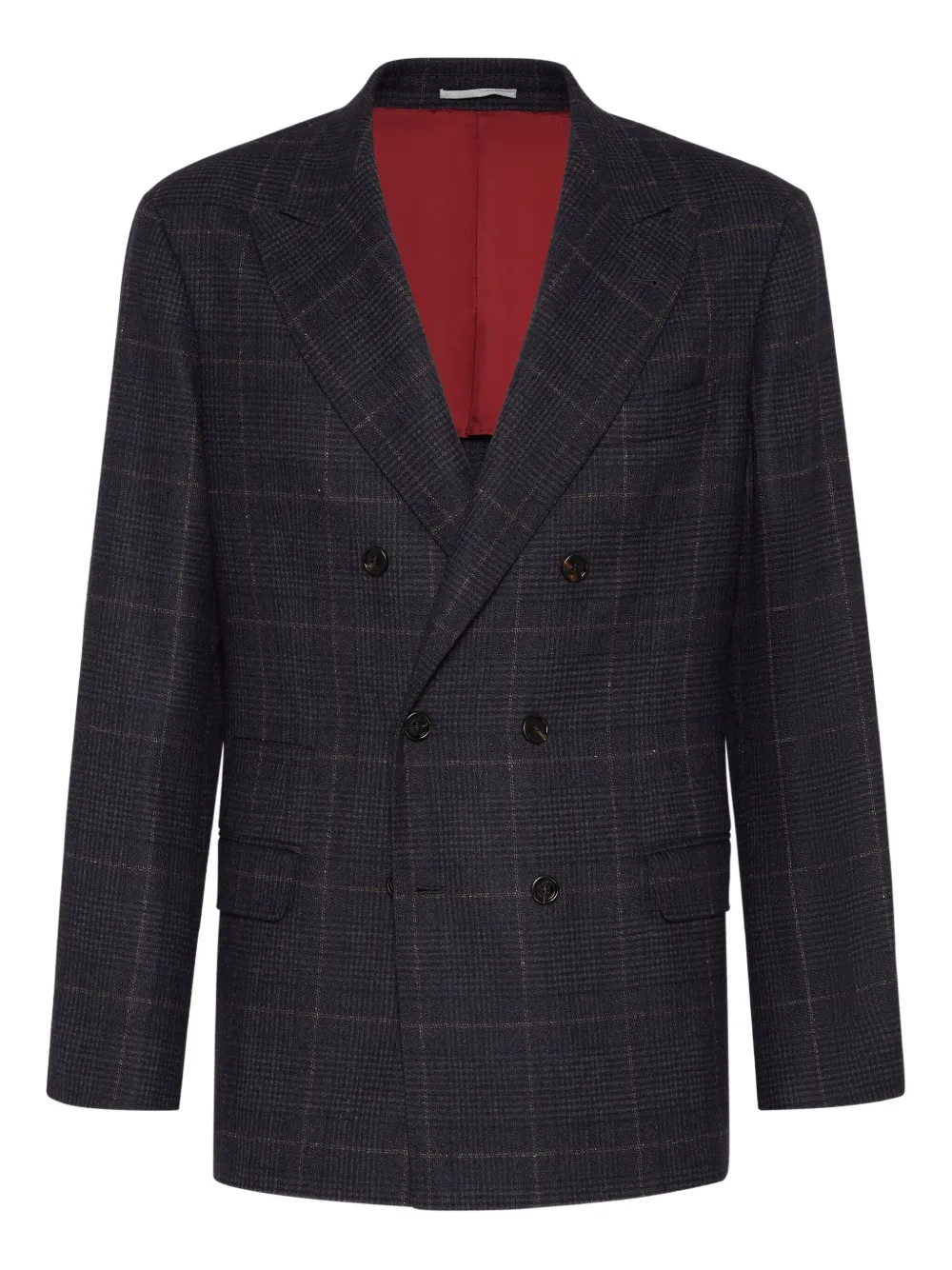 Brunello Cucinelli double-breasted blazer | Grey | Image 1