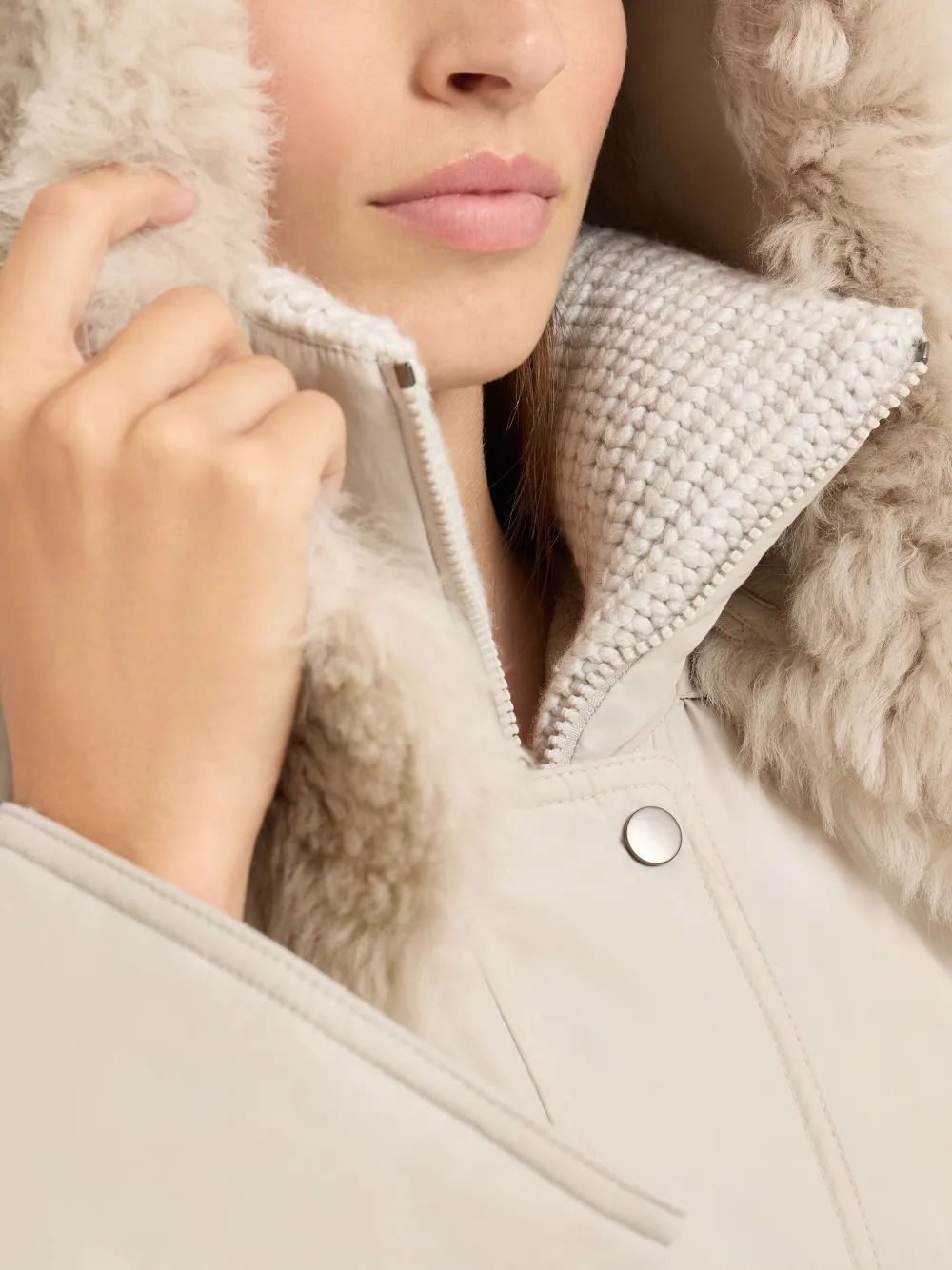 Brunello Cucinelli Jack met lange mouwen Beige