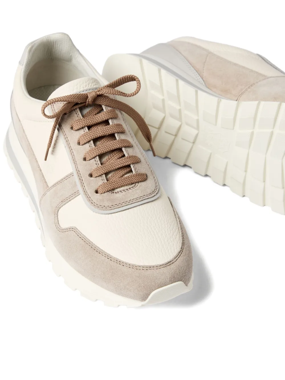 Brunello Cucinelli Leren sneakers Beige