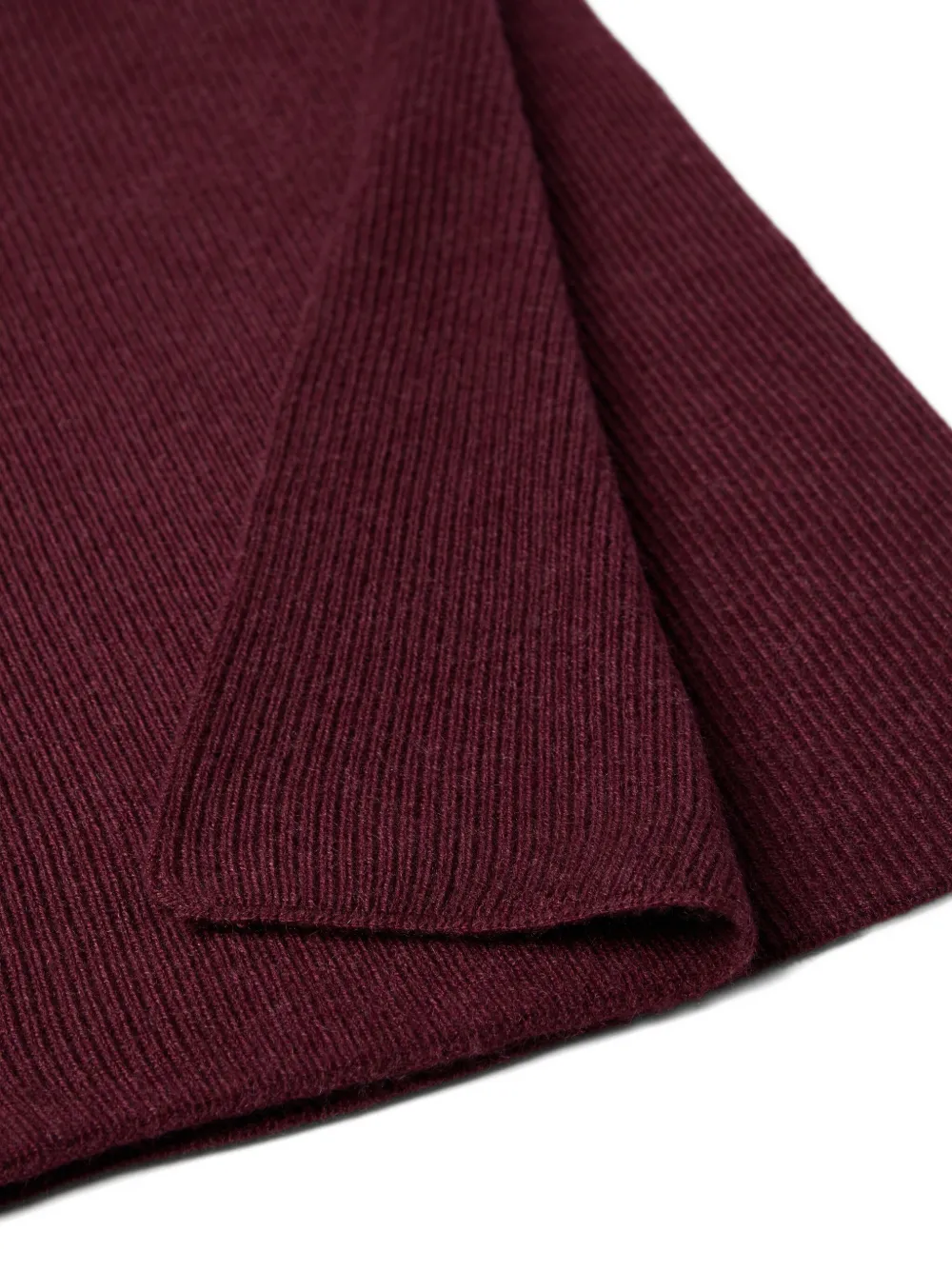 Brunello Cucinelli Cashmere Knit Scarf In Brown