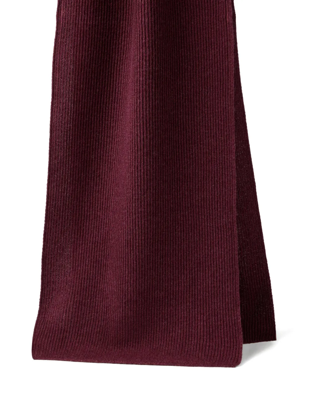 Brunello Cucinelli Cashmere Knit Scarf In Brown