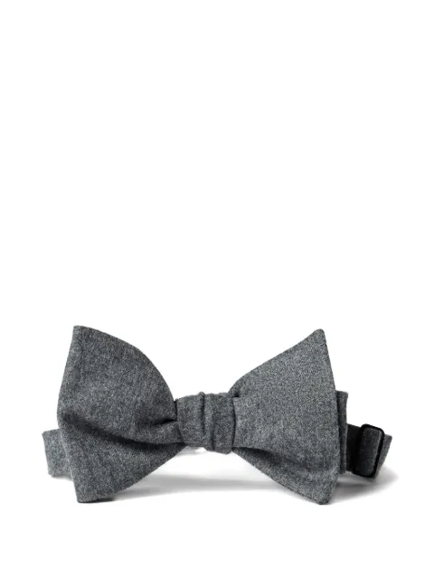 Brunello Cucinelli flannel-texture bow tie