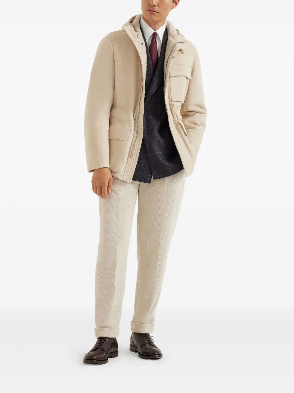 Brunello Cucinelli garment-dyed corduroy trousers | Tapered Pants | Image 2