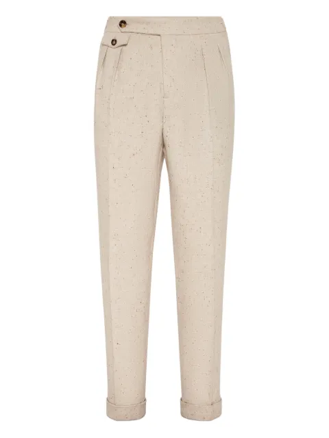 Brunello Cucinelli pressed-crease trousers